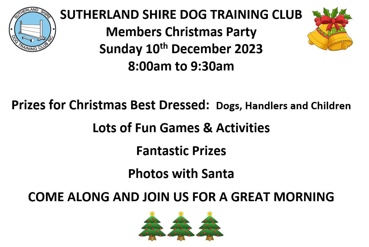 Members Christmas Party - Sunday 10th December 2023